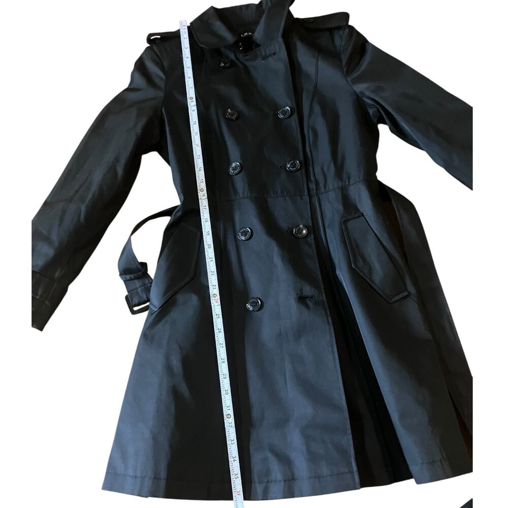 Lauren Ralph Lauren NWT Black Women’s Belted Waterproof Trench-Medium - Picture 14 of 16
